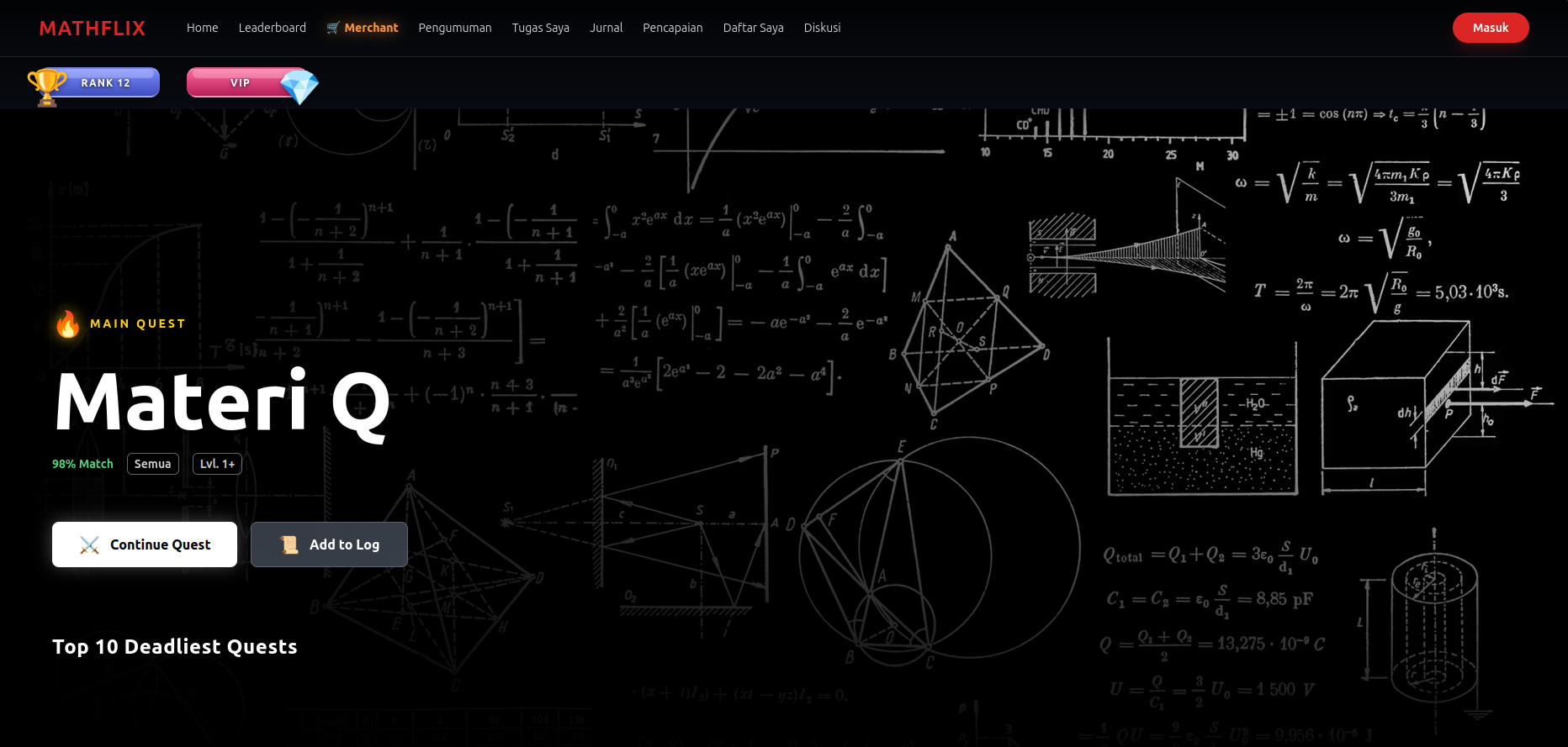 Mathflix LXP Tergamifikasi